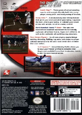 Major League Baseball 2K6 box cover back
